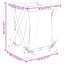 Laundry Basket Cream White 45x55x63.5 Cm Bamboo Tlnbtp Carousel 3