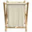 Laundry Basket Cream White 45x55x63.5 Cm Bamboo Tlnbtp Carousel 4