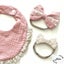 Baby Bib and headband set (pink) Carousel 3