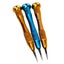 658 3 In 1 Pentagonal Precision Metal Screwdriver Overall Length 12.5cm Carousel 2