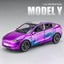 1:24 Model Y Model 3 Model S Alloy Die Cast Toy Car Model Sound and Carousel 3