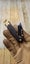 15cm MINI Black Gold ULTRA Sharp Black Blade Pocket Folding Knife Key Ring Carousel 5