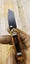 15cm MINI Black Gold ULTRA Sharp Black Blade Pocket Folding Knife Key Ring Carousel 12