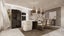 Straight type Kitchen white matte finish with blum hinges Carousel 3
