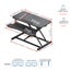 Height Adjustable desk Workspace Riser Sit Stand desk (desktop ) 950x400 mm Carousel 3