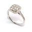VAL $1,990 - 10ct White Gold Diamond Cluster Ring Carousel 1