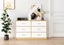 Chest of 6 Drawers Tallboy Dresser Bedside Table Storage Cabinet Unit TV Stand Carousel 1