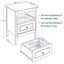 Large Sofa End table Side Table L*W 48*40cm Carousel 3