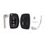 To Suit Hyundai HYN14R 3 Button Flip Key Remote Case/Shell Carousel 4