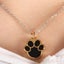 Footprint Pattern Urn Necklace Memorial Pet Ash Pendant Jewelry Carousel 3