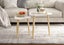 Wood Coffee Table Set 2 Nest Sofa Bed Side Dining Nightstand Cocktail Tea Cafe Carousel 1