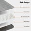 Pawz Pet Bed Chew Proof Memory Foam Waterproof Inner Washable Grey M L XL XXL Carousel 8
