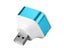 High Speed 3 Ports Portable USB2.0 HUB Aluminium Alloy ABS Phone Splitter Carousel 4