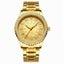 S777 Men Gold-Plated Diamond Zodiac Pattern Quartz Watch Steel Belt Carousel 1