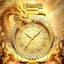 S777 Men Gold-Plated Diamond Zodiac Pattern Quartz Watch Steel Belt Carousel 8
