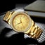 S777 Men Gold-Plated Diamond Zodiac Pattern Quartz Watch Steel Belt Carousel 9