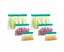 6PCS Reusable Ziplock Leakproof Snack Bags Freezing Bag Vegetable Fresh Bag Carousel 5