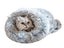 Winter Plush Pet Sleeping Bag Grey Carousel 1
