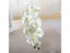 1pc Artificial Silk White Butterfly Orchid Flowers Moth Fake Flower For Carousel 1