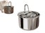 Stainless Steel Electric Pet Water Dispenser Automatic Cat Dog Water Fountain Carousel 1