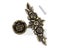 Antique Bronze Rose Pull w Screw for Cabinet Drawer Door Furniture Carousel 6
