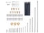 92pcs/lot Saxophone Repair Parts Set Complete Tools Saxophone Key Roller Reed Carousel 1