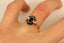 9ct Sapphire & Diamond ‘Halo’ ring Carousel 7