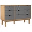 Drawer Cabinet Otta Brown & Grey 111x43x73.5 Cm Solid Wood Pine Tanpnl Carousel 2