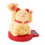 solar lucky cat statue Solar Powered Lucky Cat Rotating Base Fortune Cat Statue Carousel 3