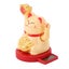 solar lucky cat statue Solar Powered Lucky Cat Rotating Base Fortune Cat Statue Carousel 4
