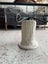 A Quality Concrete Fluted Central Pillar Glass Topped Coffee Table Carousel 11