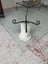 A Quality Concrete Fluted Central Pillar Glass Topped Coffee Table Carousel 16