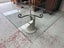 A Quality Concrete Fluted Central Pillar Glass Topped Coffee Table Carousel 19