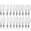#7 20PCS Ball Bearing Fishing Swivels Snap Coastlock Fishing Line Connector Carousel 2