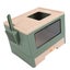 enclosed litter box Enclosed Litter Box Foldable Top Entry Drawer Type Prevent Carousel 4