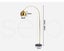 Emitto Modern LED Floor Lamp Stand Reading Light Adjustable Indoor Marble Base Carousel 7