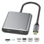 4in1 Type-C Hub Docking Station to HDMI*2 4K USB3.0 PD Fast Charging Dual CHK29M Carousel 2