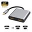 4in1 Type-C Hub Docking Station to HDMI*2 4K USB3.0 PD Fast Charging Dual CHK29M Carousel 4