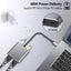4in1 Type-C Hub Docking Station to HDMI*2 4K USB3.0 PD Fast Charging Dual CHK29M Carousel 5
