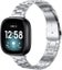 Fitbit Versa 3 Stainless Steel Strap Silver Carousel 1