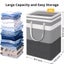 Large Capacity Waterproof Cotton Linen Dirty Clothes Basket Simplified Cl CHK12N Carousel 5