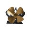Yl201 4-blade High Temperature Metal Heat Powered Fireplace Stove Fan Carousel 9