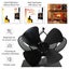 Yl201 4-blade High Temperature Metal Heat Powered Fireplace Stove Fan Carousel 13