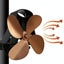 Yl-105 4-blade Aluminum Heat Powered Fireplace Stove Fan Carousel 11