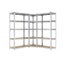 5 tier DIY Shelving H1800 x 900 x 400 With Corner Unit & 2 Storage Shelves Carousel 1