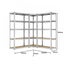 5 tier DIY Shelving H1800 x 900 x 400 With Corner Unit & 2 Storage Shelves Carousel 2