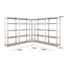 5 tier DIY Shelving H1800 x 900 x 400 With Corner Unit & 4 Storage Shelves Carousel 2
