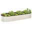 Galvanised Steel Garden Bed 9-in-1 Modular Oval Vegetable Planter [Cream] Carousel 15