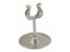 4" Weighted Table Number Menu Stand - Stainless Steel Carousel 1