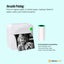Portable Mini Printer White - Inkless Bluetooth Phone Pocket Thermal Printing Carousel 5